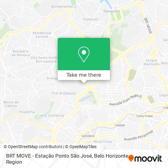 BRT MOVE - Estação Ponto São José map