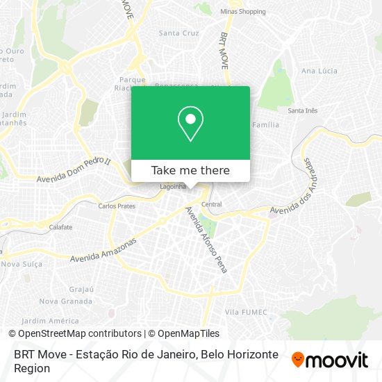 Mapa BRT Move - Estação Rio de Janeiro