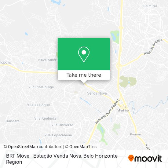 BRT Move - Estação Venda Nova map