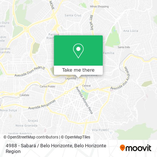 Mapa 4988 - Sabará / Belo Horizonte