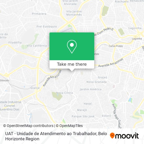 Mapa UAT - Unidade de Atendimento ao Trabalhador