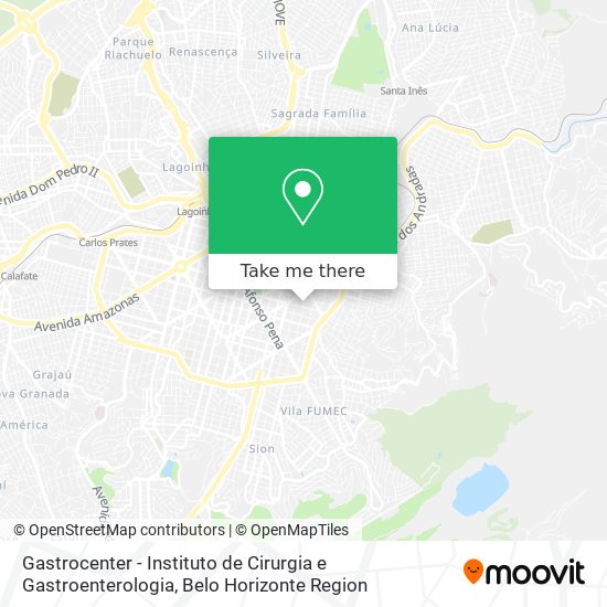 Mapa Gastrocenter - Instituto de Cirurgia e Gastroenterologia