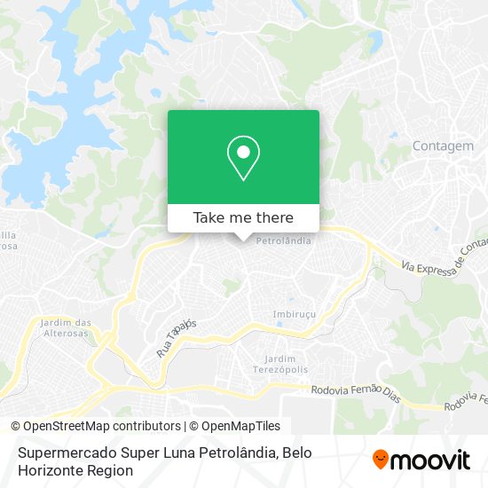 Supermercado Super Luna Petrolândia map