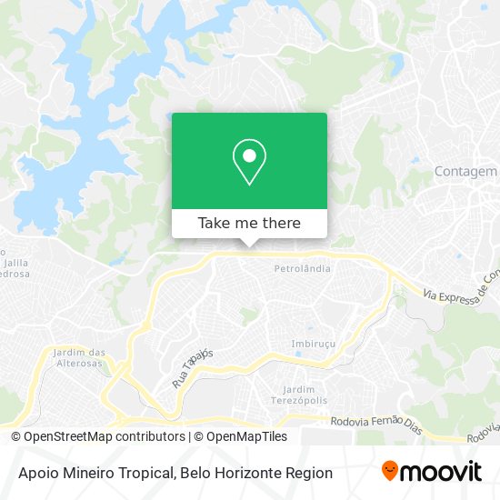 Apoio Mineiro Tropical map