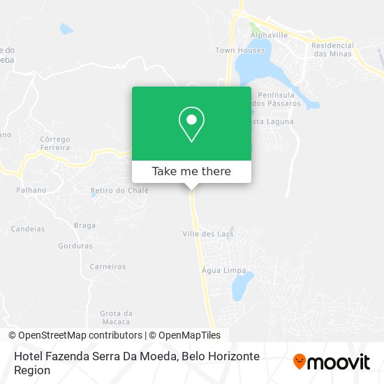 Hotel Fazenda Serra Da Moeda map