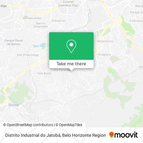 Mapa Distrito Industrial do Jatobá