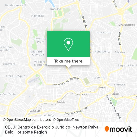 CEJU- Centro de Exercício Jurídico- Newton Paiva map