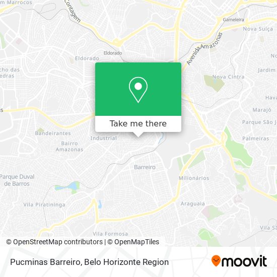 Pucminas Barreiro map