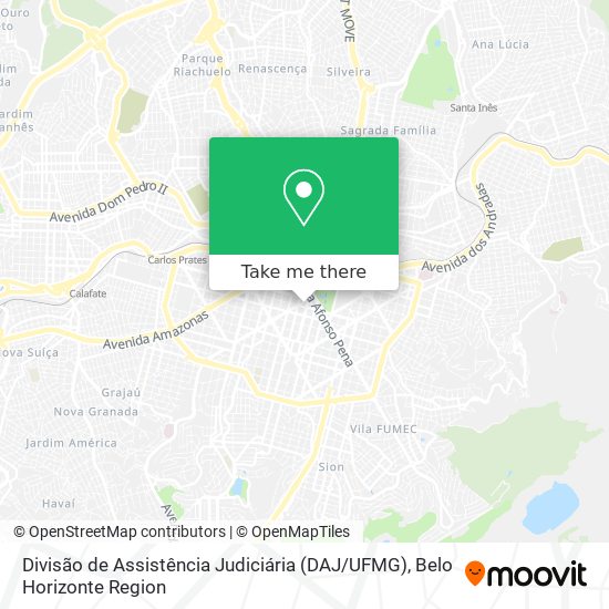 Divisão de Assistência Judiciária (DAJ / UFMG) map