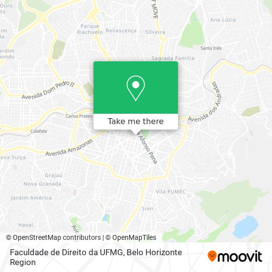 Faculdade de Direito da UFMG map