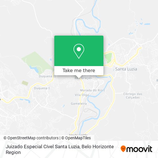 Juizado Especial Cível Santa Luzia map