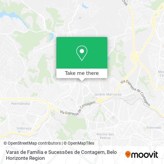 Varas de Família e Sucessões de Contagem map