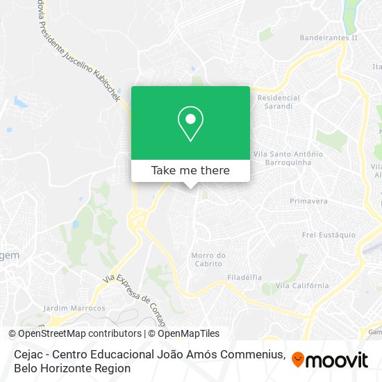 Cejac - Centro Educacional João Amós Commenius map