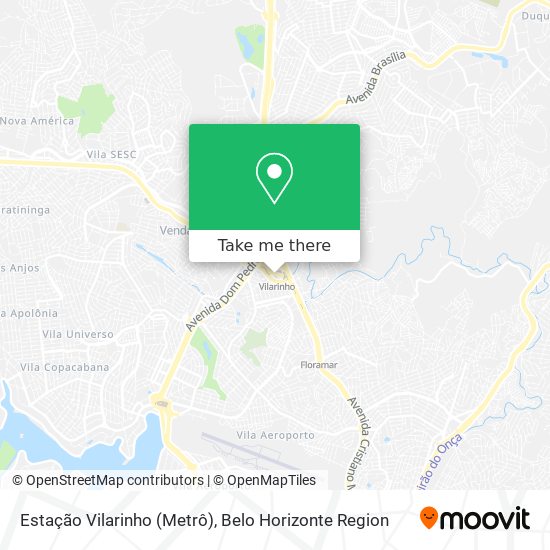 Estação Vilarinho (Metrô) map