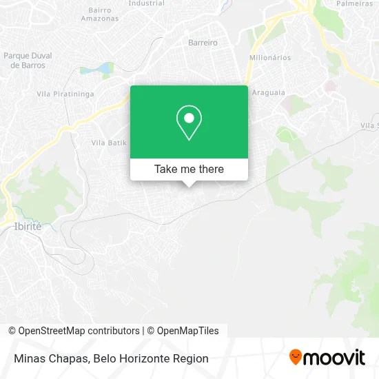 Minas Chapas map