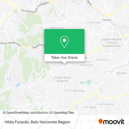 Hilda Furacão map