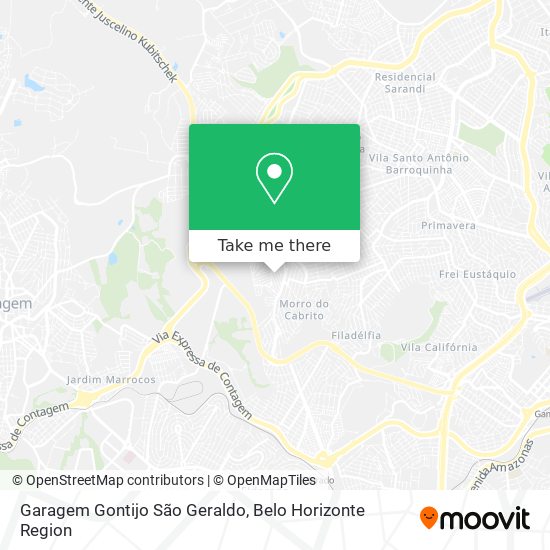 Garagem Gontijo São Geraldo map