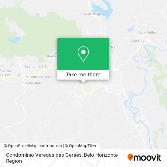 Condomínio Veredas das Geraes map