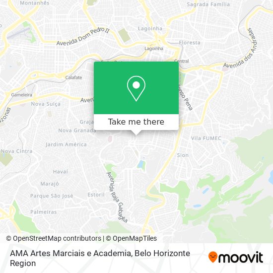 AMA Artes Marciais e Academia map