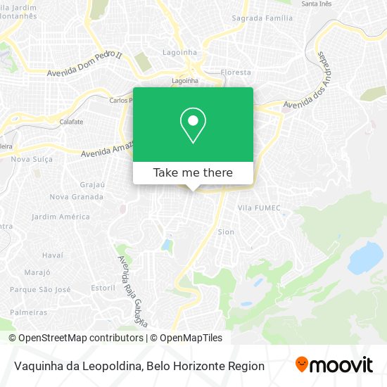 Vaquinha da Leopoldina map