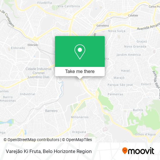 Varejão Ki Fruta map