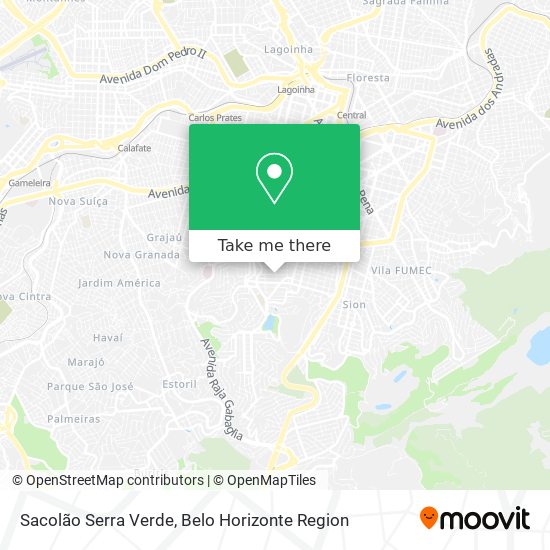 Sacolão Serra Verde map