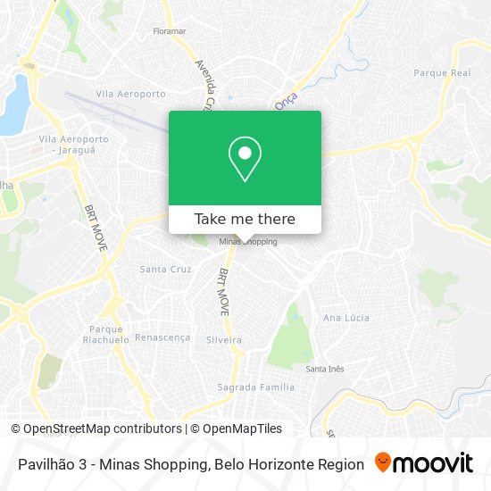 Pavilhão 3 - Minas Shopping map