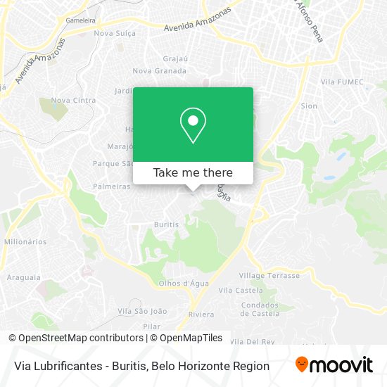 Via Lubrificantes - Buritis map