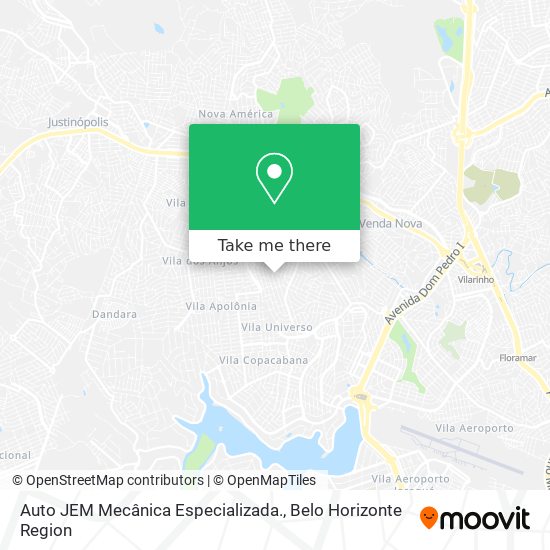Auto JEM Mecânica Especializada. map