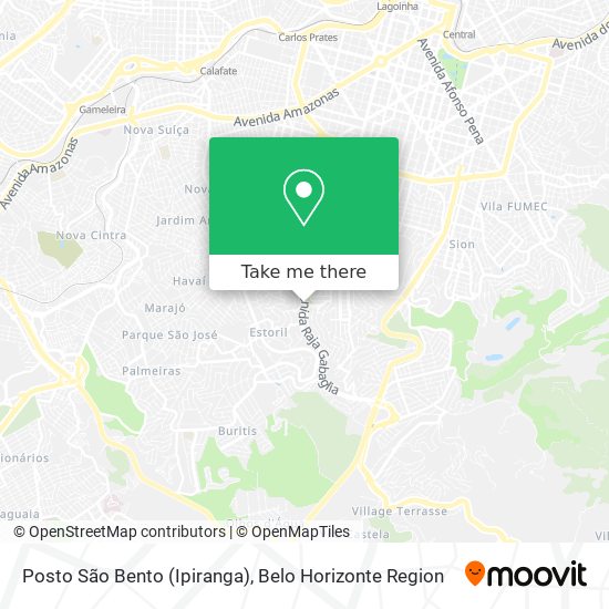Posto São Bento (Ipiranga) map