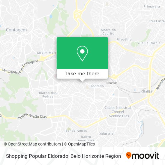 Mapa Shopping Popular Eldorado