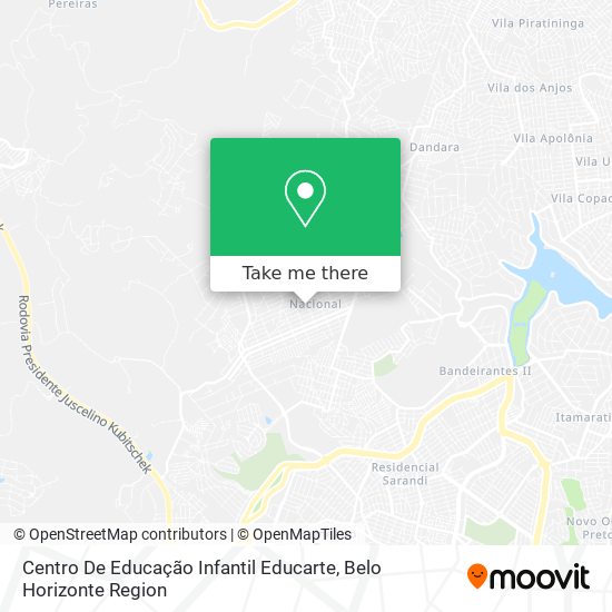 Centro De Educação Infantil Educarte map