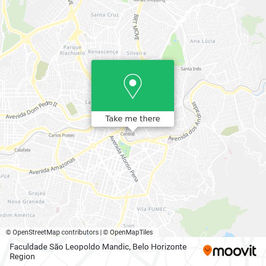 Mapa Faculdade São Leopoldo Mandic