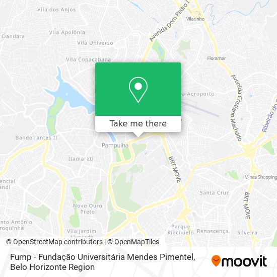 Fump - Fundação Universitária Mendes Pimentel map
