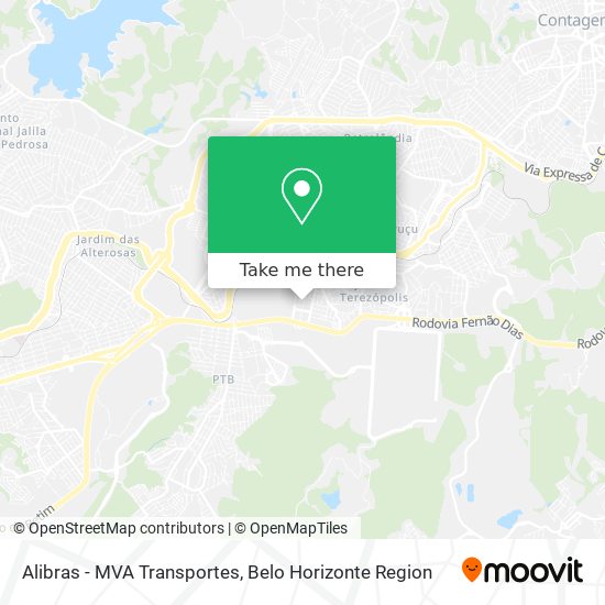 Alibras -  MVA Transportes map