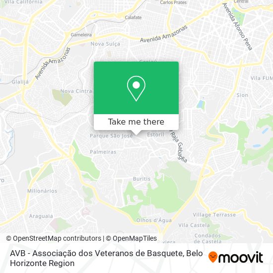 AVB - Associação dos Veteranos de Basquete map