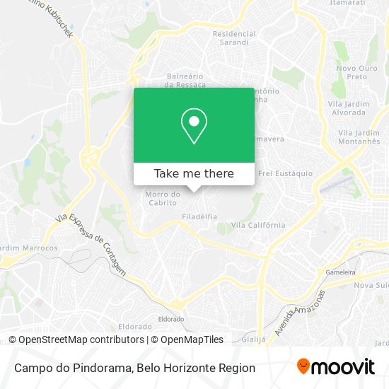 Campo do Pindorama map