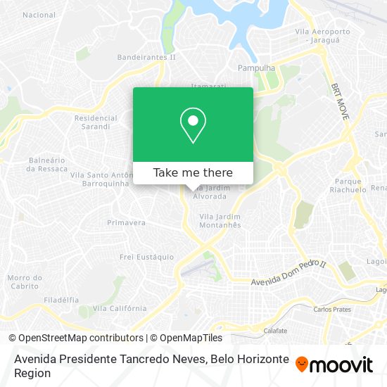 Avenida Presidente Tancredo Neves map