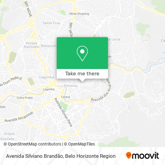 Mapa Avenida Silviano Brandão