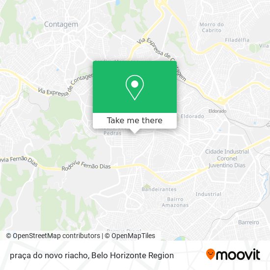 praça do novo riacho map