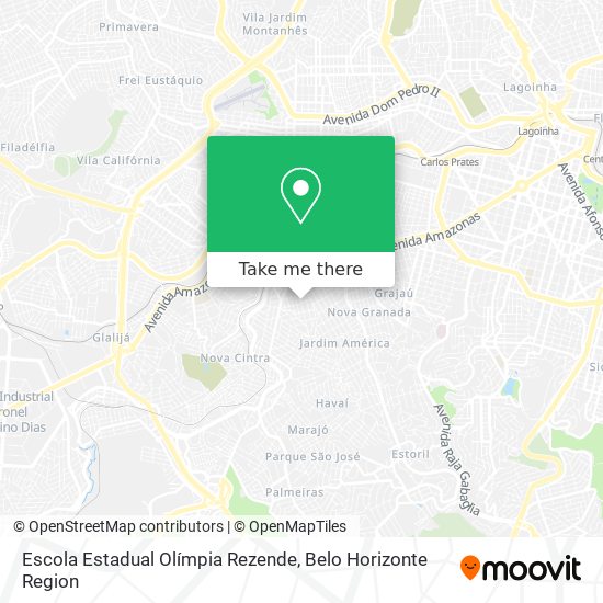 Mapa Escola Estadual Olímpia Rezende