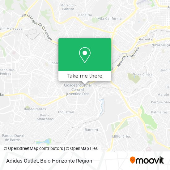 Adidas Outlet map