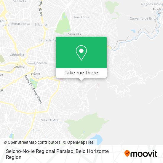 Seicho-No-Ie Regional Paraíso map
