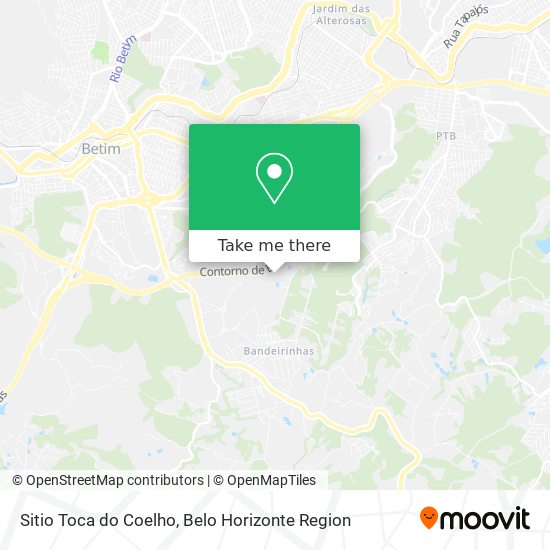 Sitio Toca do Coelho map