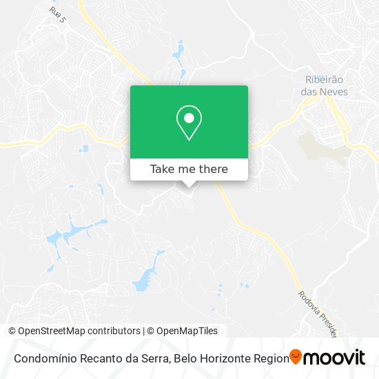 Condomínio Recanto da Serra map