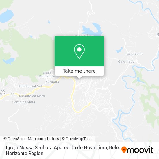 Igreja Nossa Senhora Aparecida de Nova Lima map
