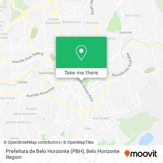 Prefeitura de Belo Horizonte (PBH) map