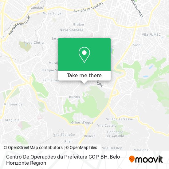 Centro De Operações da Prefeitura  COP-BH map