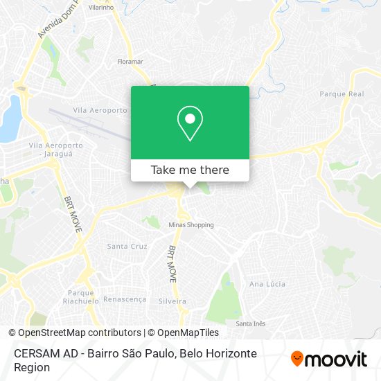CERSAM AD - Bairro São Paulo map