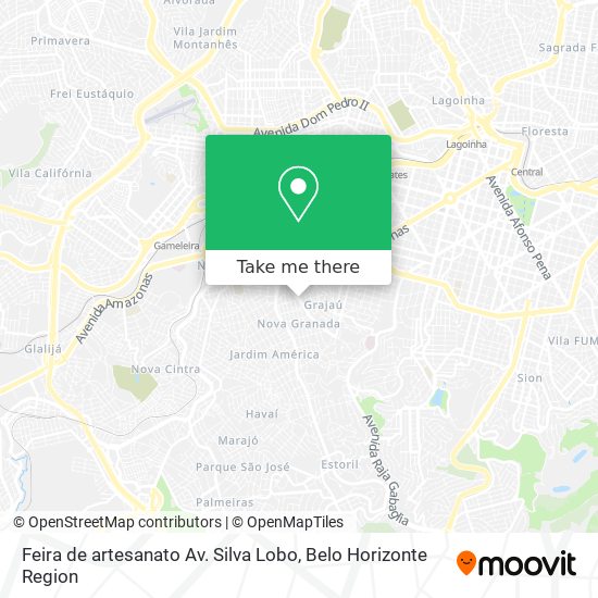 Feira de artesanato Av. Silva Lobo map